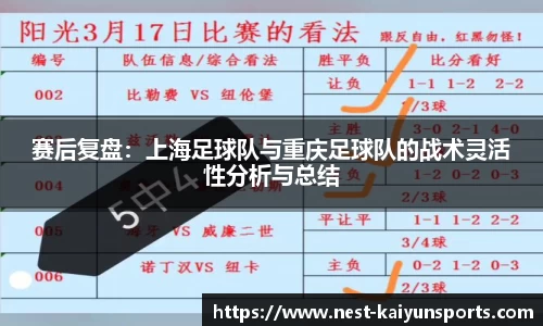 赛后复盘：上海足球队与重庆足球队的战术灵活性分析与总结